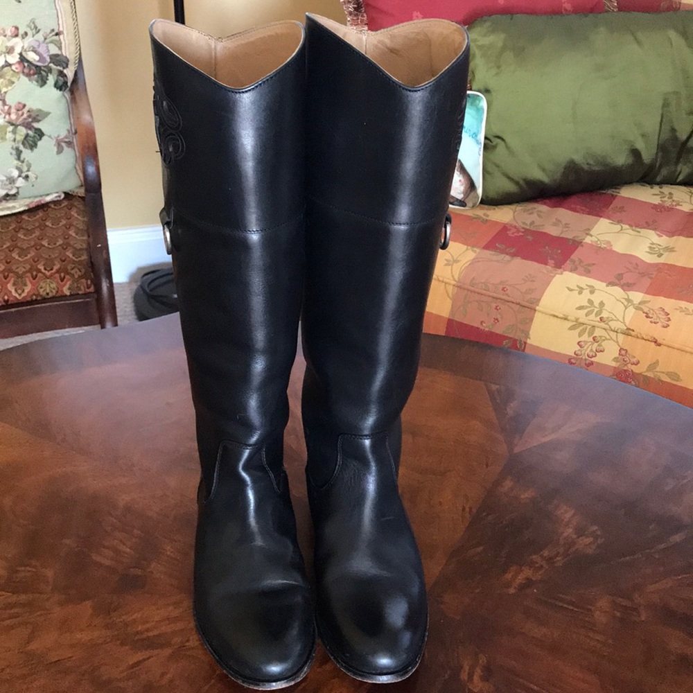 Frye Logo Boots Size 7 - Picture 5 of 8
